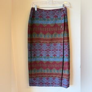 David Hollis size 4 vintage wood skirt